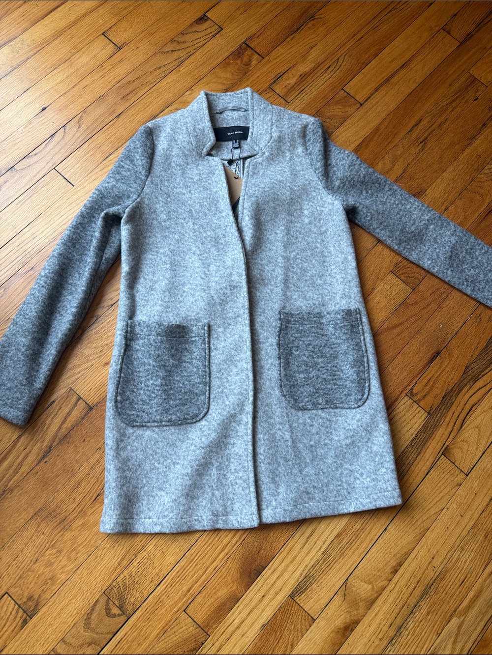 Vero Moda Light Gray Heathered Open Cardigan